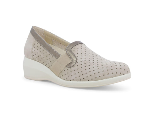 Melluso Scarpe Slip-On Zeppa Comfort per l'Estate Tomaia Pelle